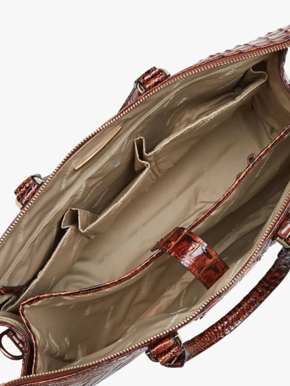Brahmin Business Tote Expresso Genuine Leather - Picture 7 of 7